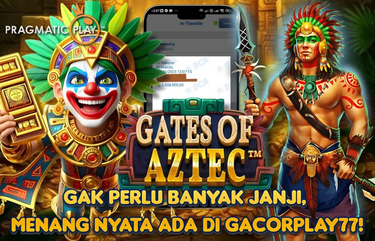 Selamat kepada user id : ra***ti Wede Rp 3.828.000 di Game  GATES OF AZTEC PRAGMATIC PLAY Cair Gk Sampe 1 Menit! Menang Mudah di Gacorplay77